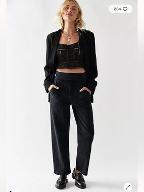 MOTHER Black Wrap Pants